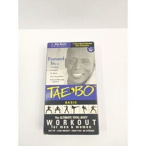 TAE BO, by Billy Banks  VHS - Basics The Total Body Workout For Men & Women